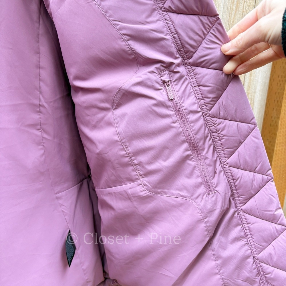 Lululemon Wunder Puff Jacket Velvet Dust Purple Pink Size 8 Hooded Puffer Coat - Picture 7 of 17